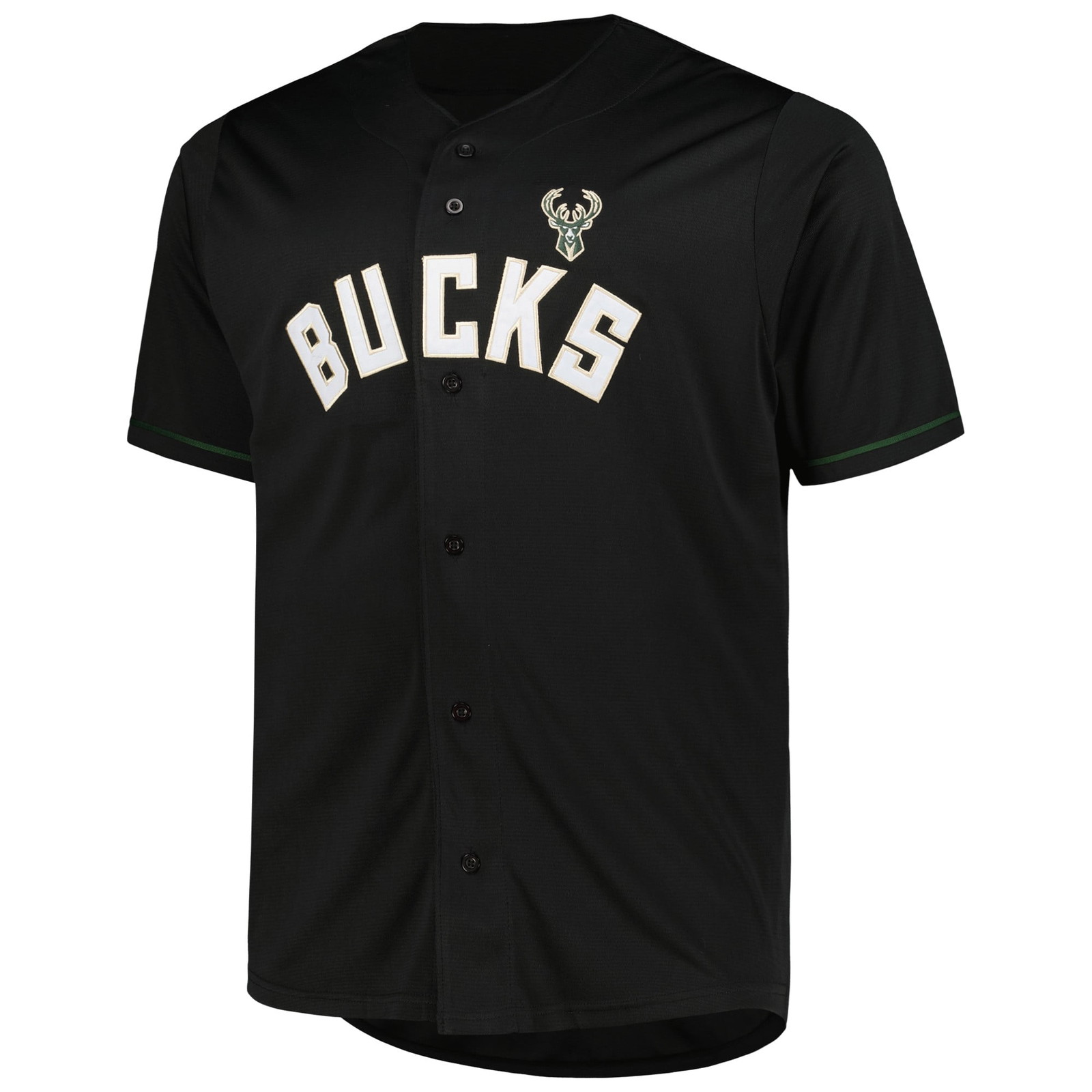 Milwaukee Bucks Big & Tall Pop Jersey Black - front view