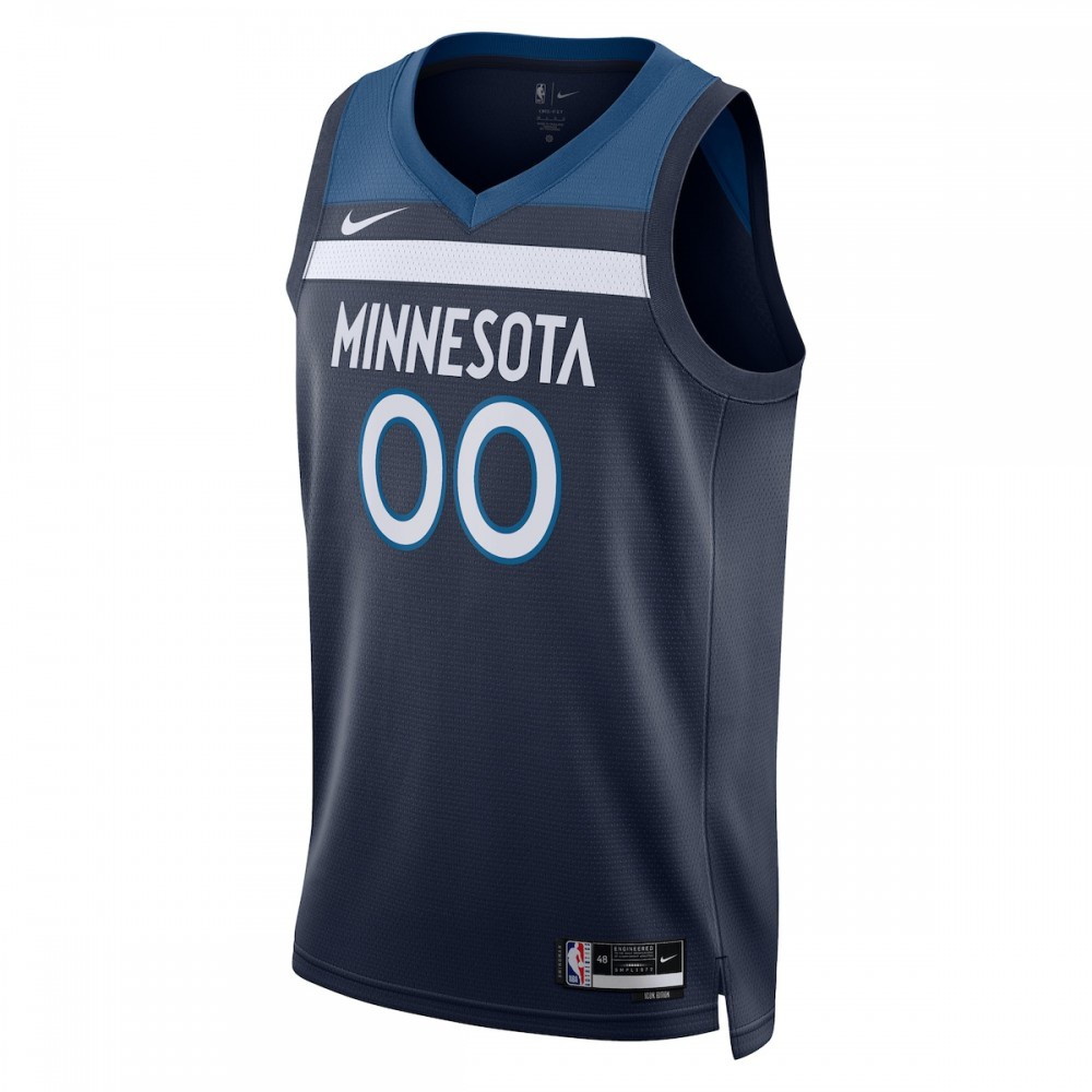 Minnesota Timberwolves Unisex 2022/23 Swingman Custom Jersey Navy Icon Edition - second front view