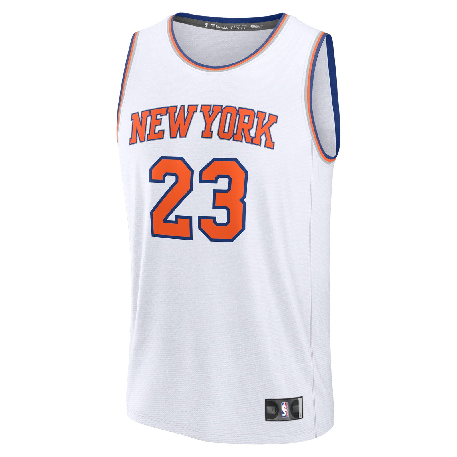 Mitchell Robinson New York Knicks Fast Break Fan Version Player Jersey Association - front view