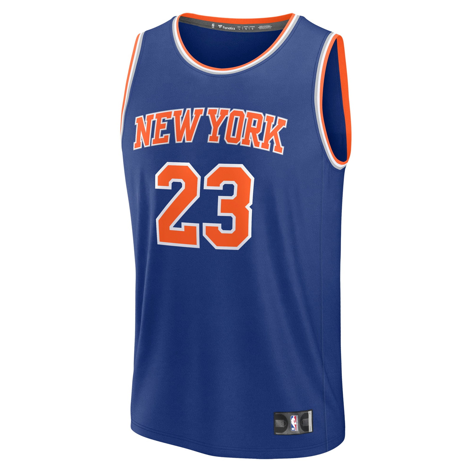 Mitchell Robinson New York Knicks Fast Break Fan Version Player Jersey Icon Edition - front view