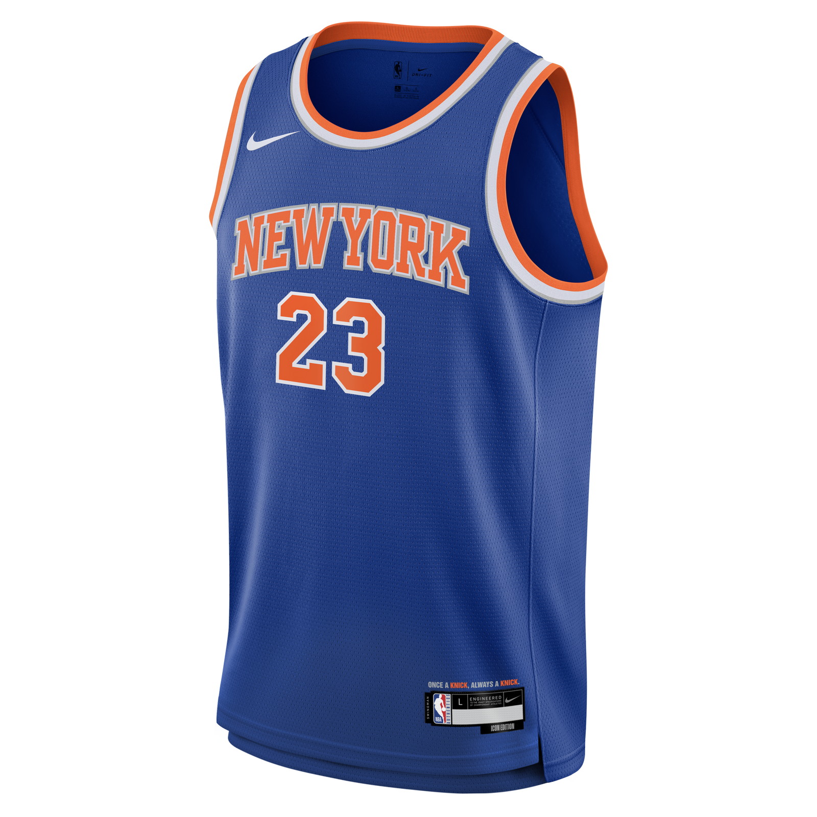 Mitchell Robinson New York Knicks Youth Swingman Jersey Icon Edition Blue - front view