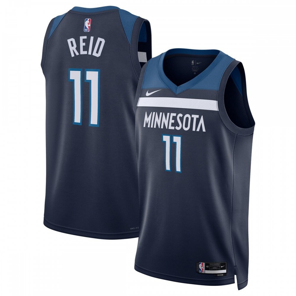 Naz Reid Minnesota Timberwolves Unisex Swingman Jersey Icon Edition Navy - front view