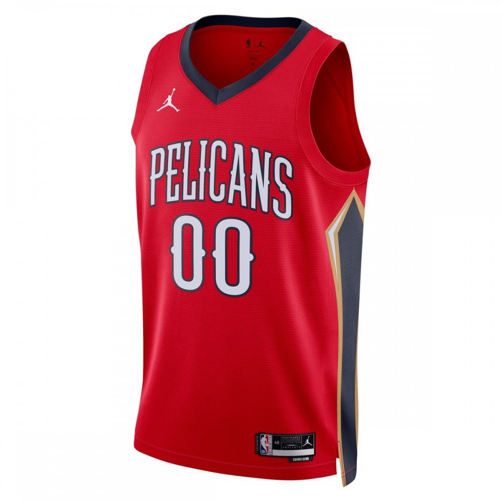 New Orleans Pelicans Unisex 2022/23 Swingman Custom Jersey Statement Edition Red - second front view