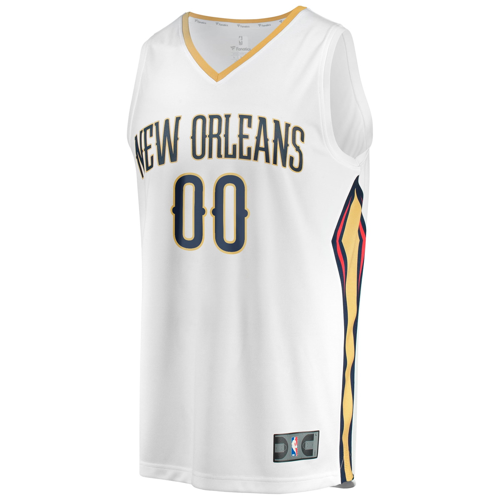 New Orleans Pelicans Youth Fast Break Fan Version Custom Jersey Association Edition - front view