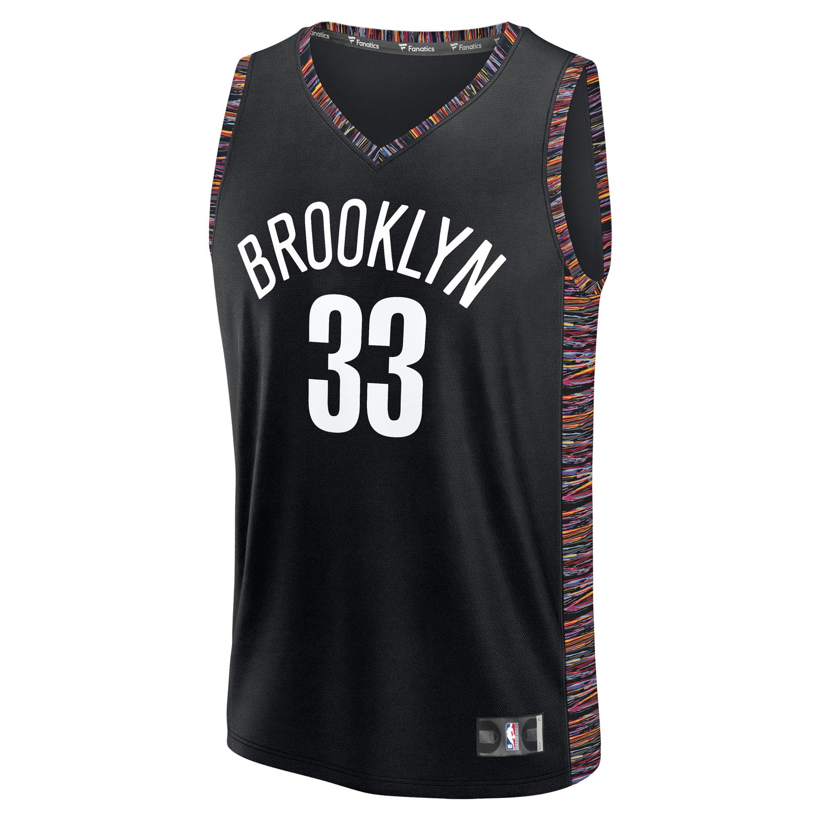Nic Claxton Brooklyn Nets 2025/26 City Edition Fast Break Jersey Black - front view