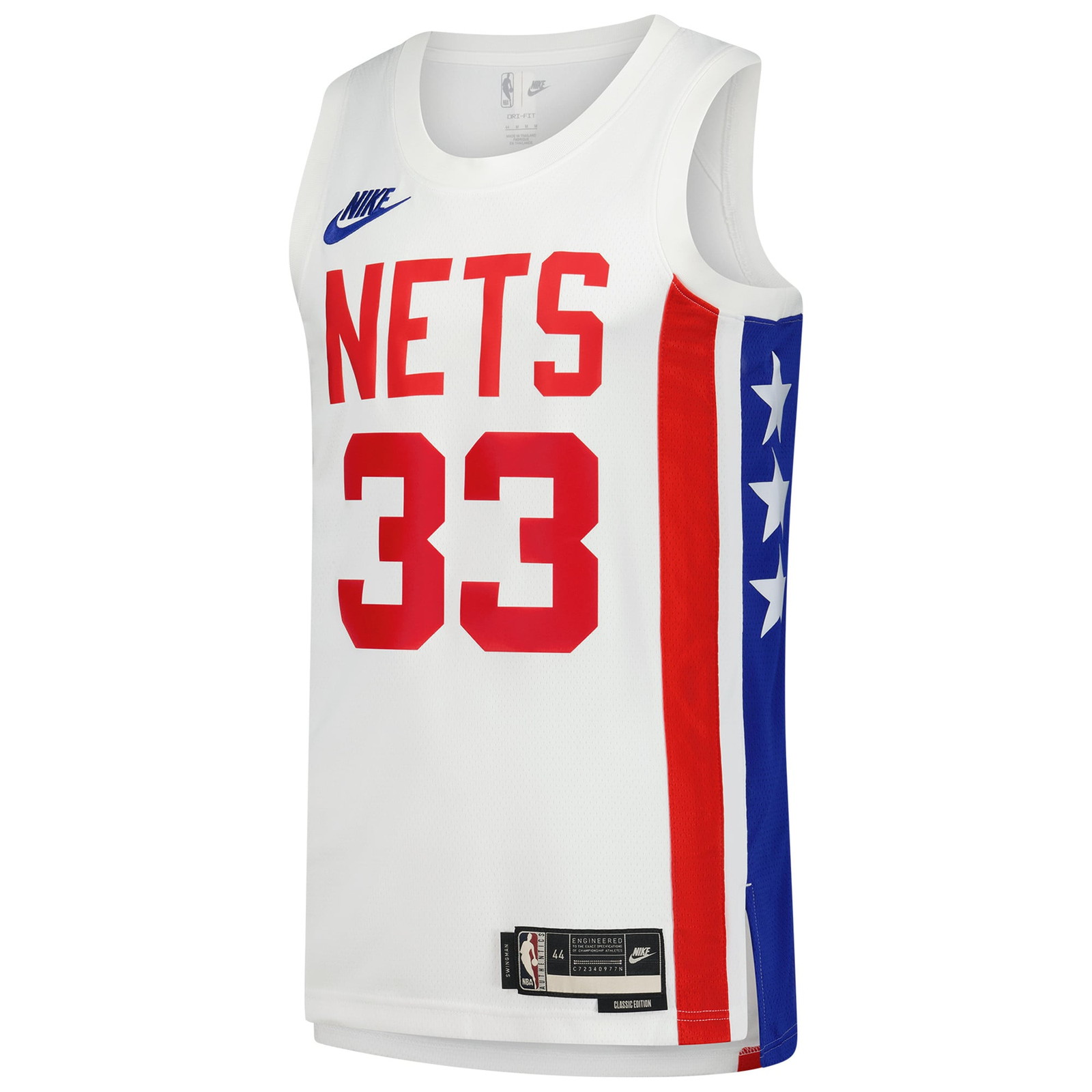Nic Claxton Brooklyn Nets Swingman Jersey Classic Edition White - front view