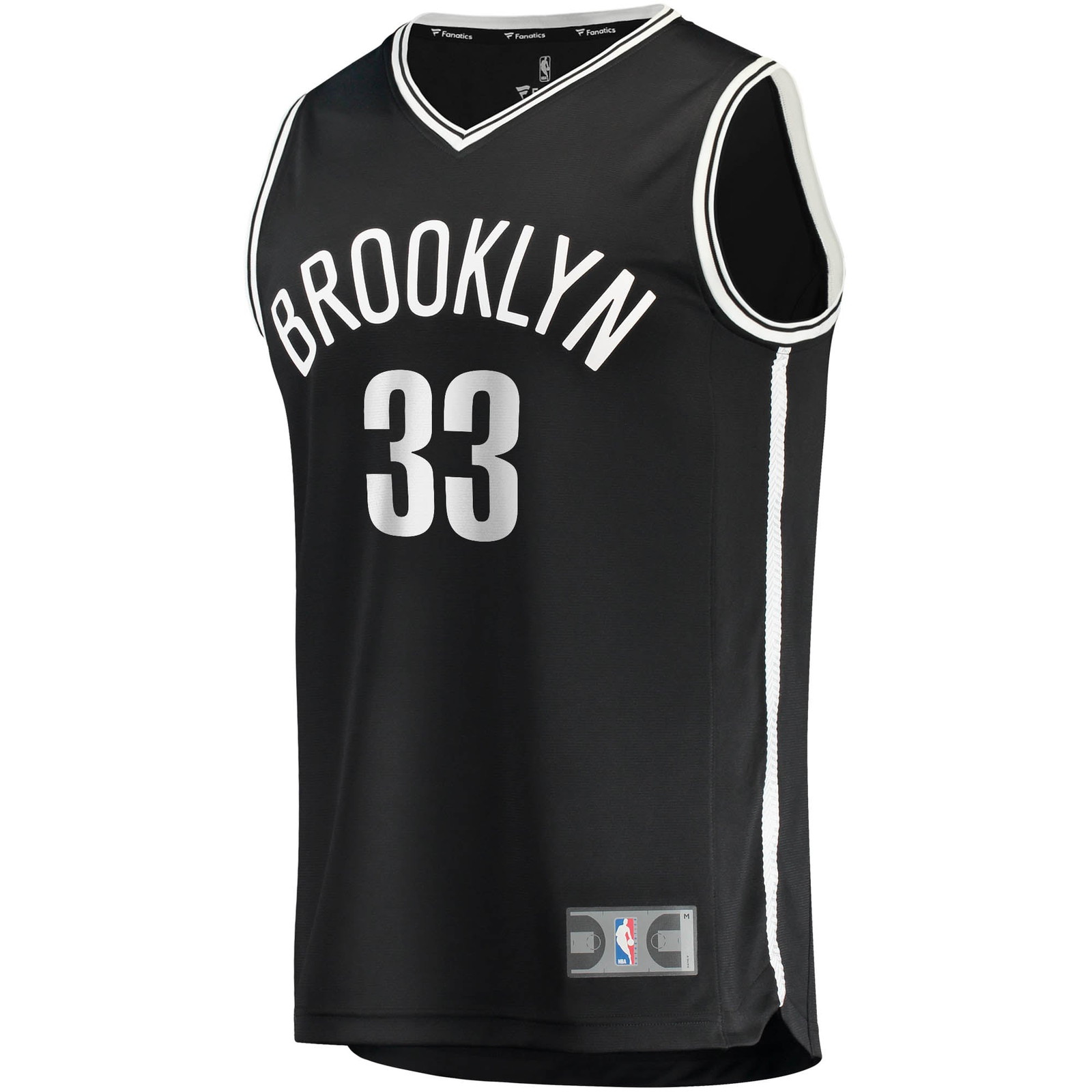 Nicolas Claxton Brooklyn Nets Fast Break Fan Version Jersey Icon Edition Black - front view