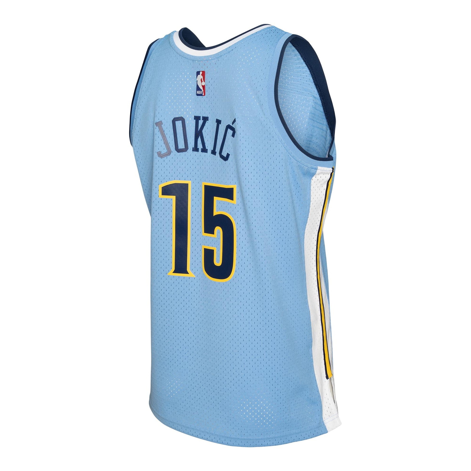 Nikola Jokić Denver Nuggets 2016/17 Swingman Jersey Light Blue - back view