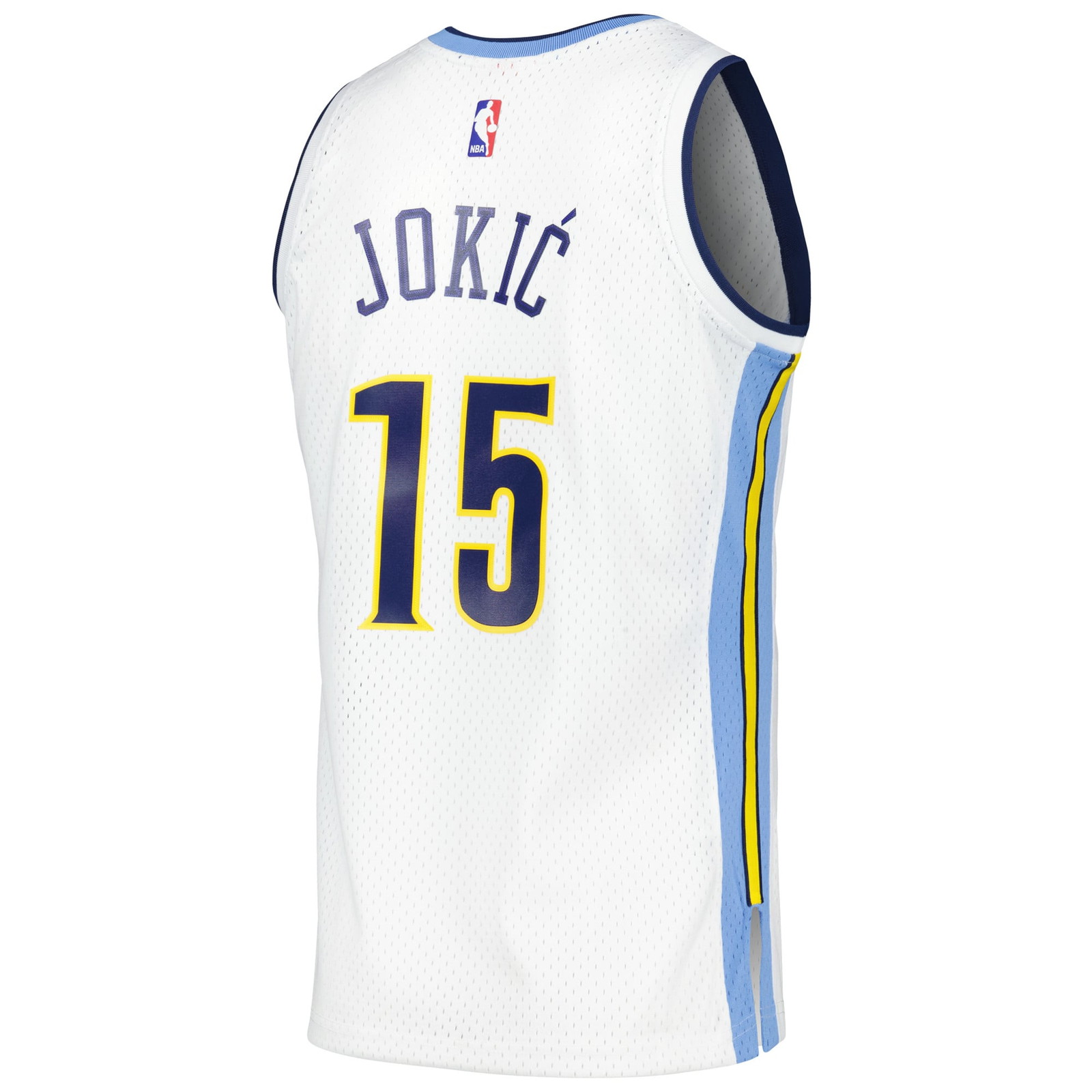 Nikola Jokić Denver Nuggets 2016/17 Throwback Swingman Jersey White - back view