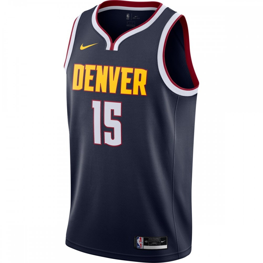 Nikola Jokić Denver Nuggets 2020/21 Swingman Jersey Navy Icon Edition - second front view