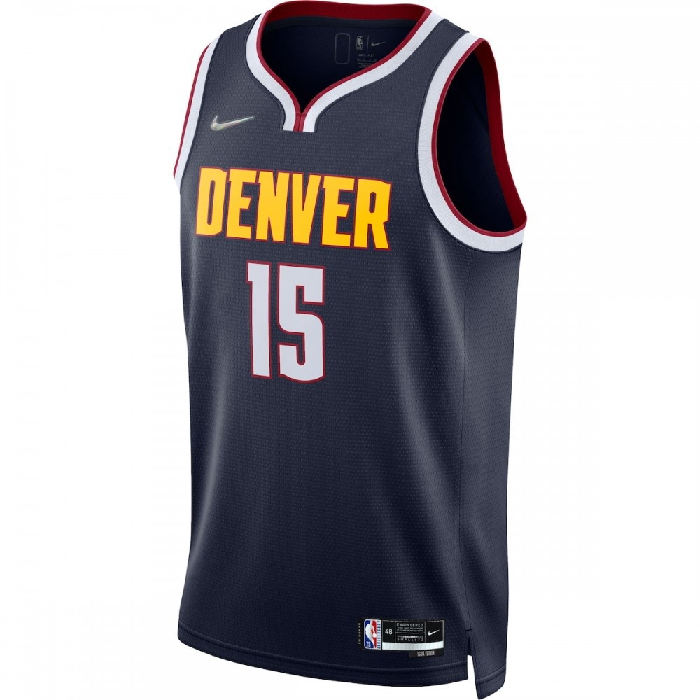 Nikola Jokić Denver Nuggets 2021/22 Diamond Swingman Jersey Icon Edition Navy - second front view