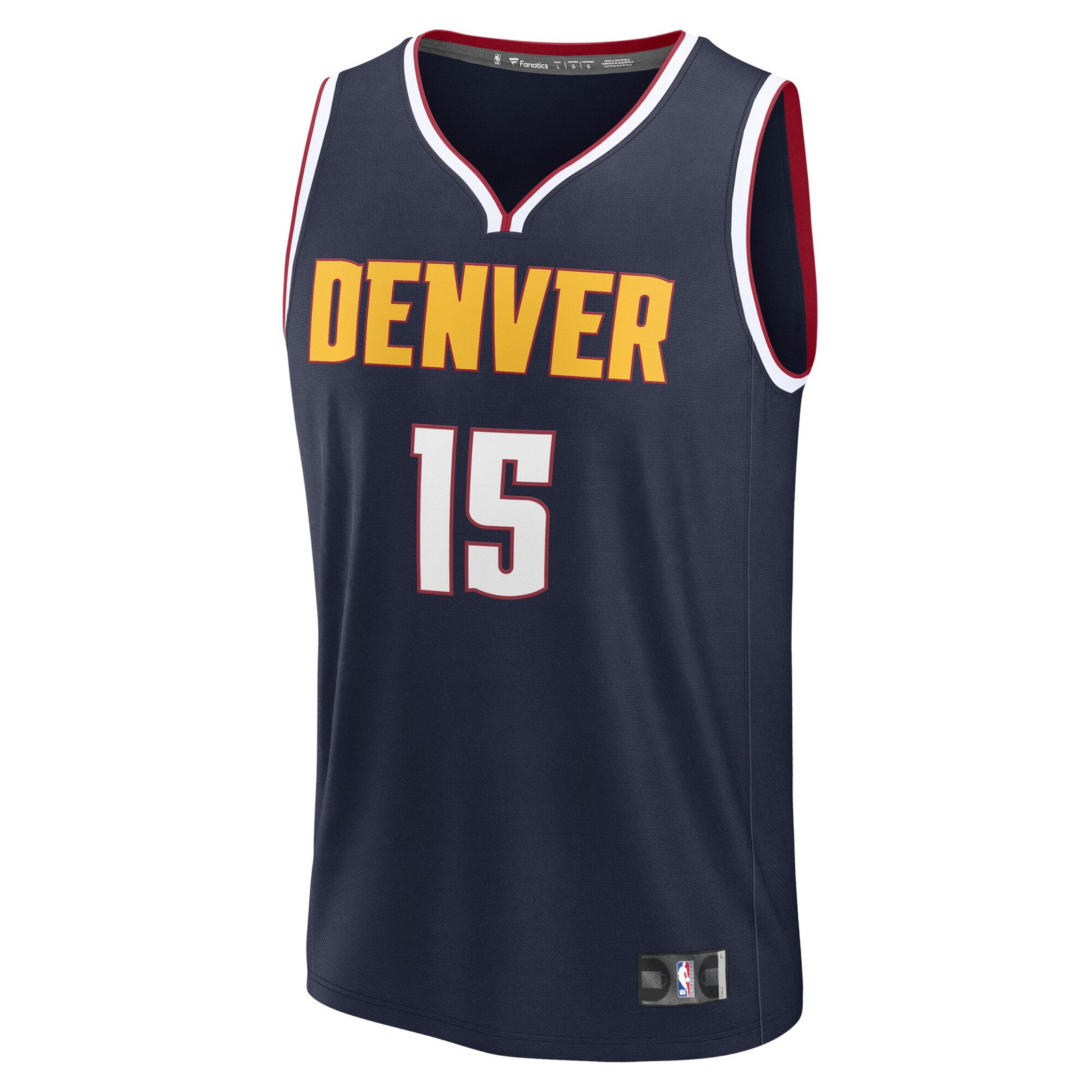 Nikola Jokić Denver Nuggets Fast Break Fan Version Player Jersey Icon Edition Navy - front view