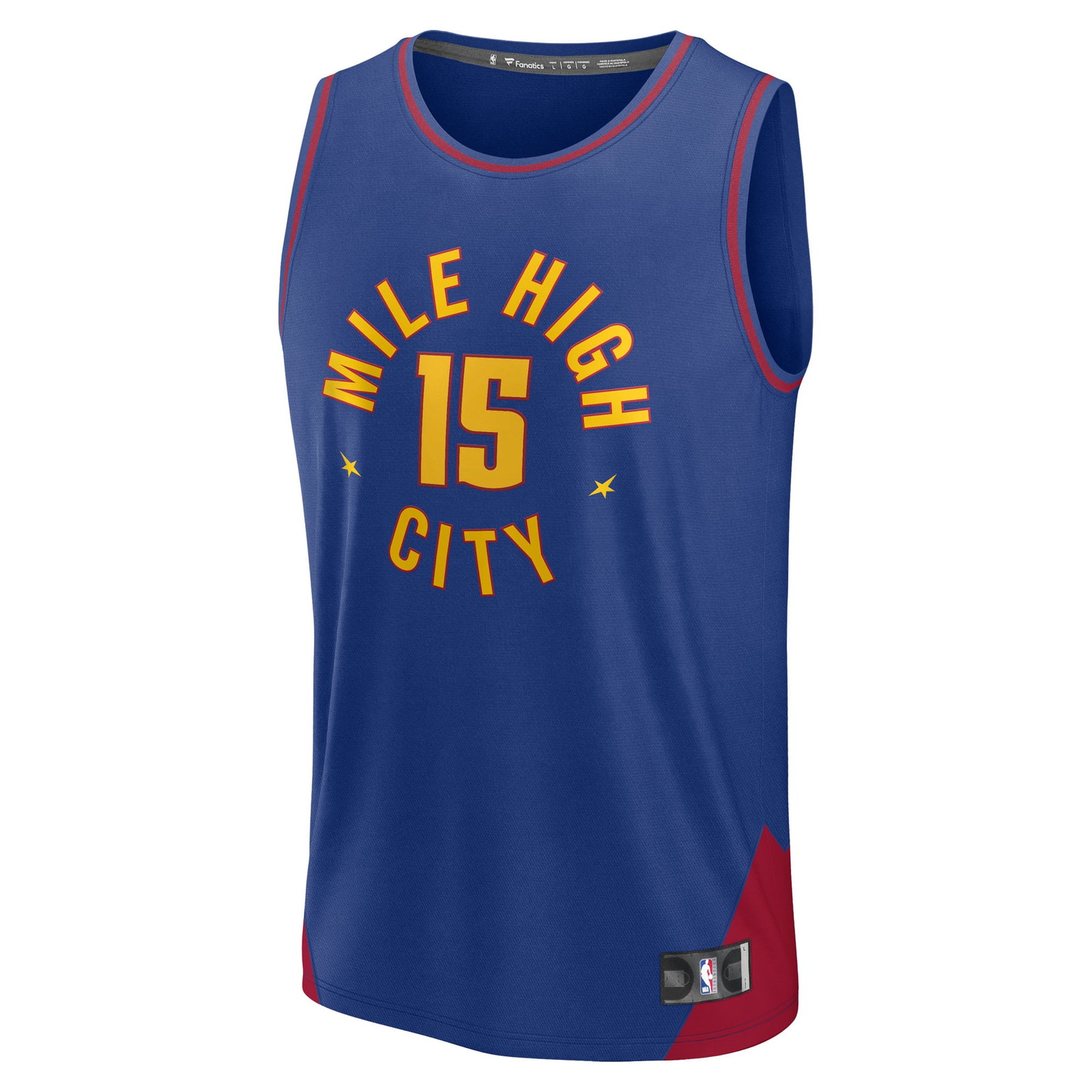 Nikola Jokić Denver Nuggets Fast Break Fan Version Player Jersey Statement Edition Blue - front view
