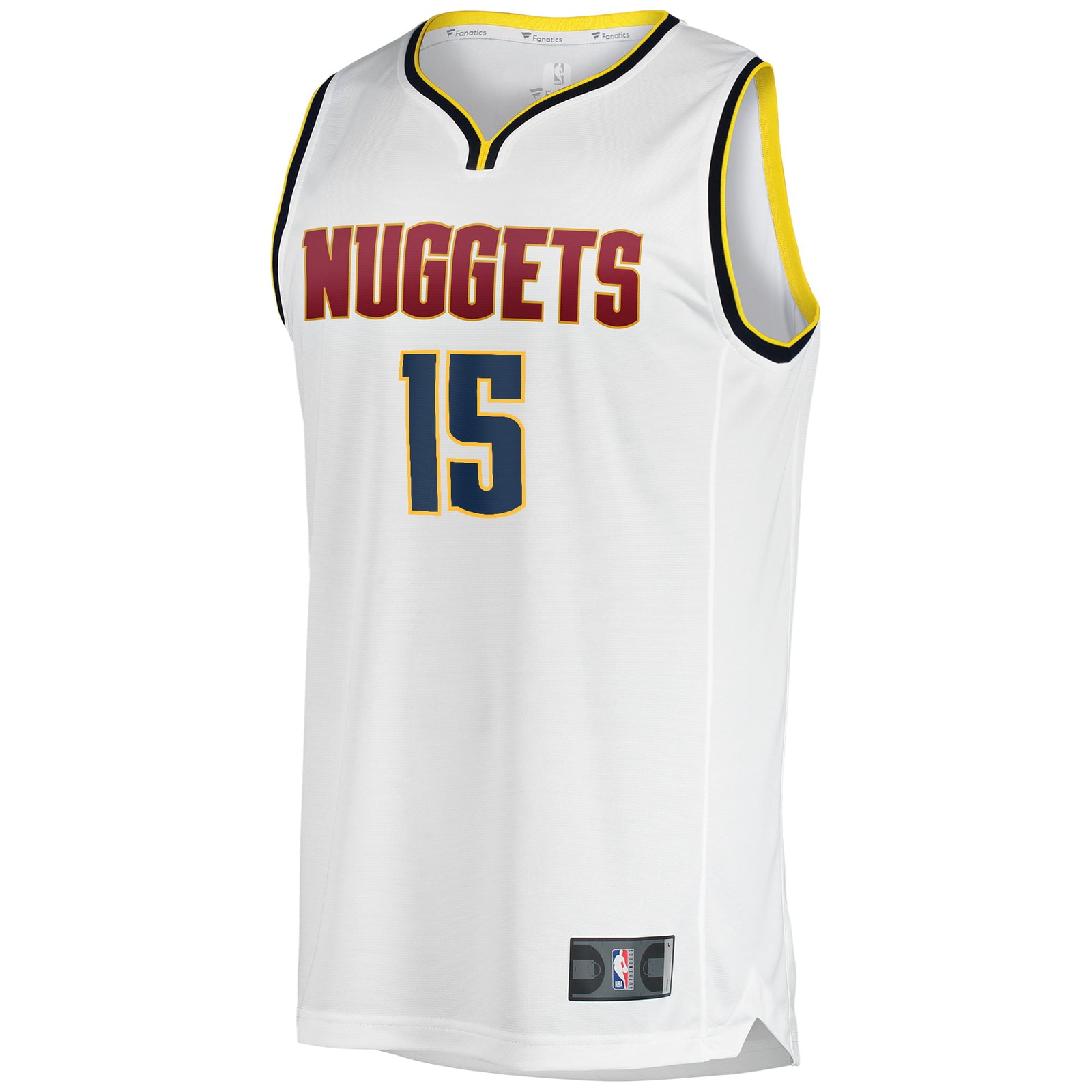 Nikola Jokić Denver Nuggets Fast Break Player Jersey Association Edition White - front view
