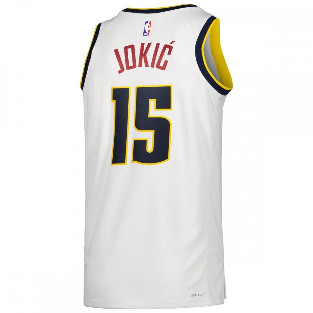 Nikola Jokić Denver Nuggets Unisex 2022/23 Swingman Jersey Icon Edition White - back view