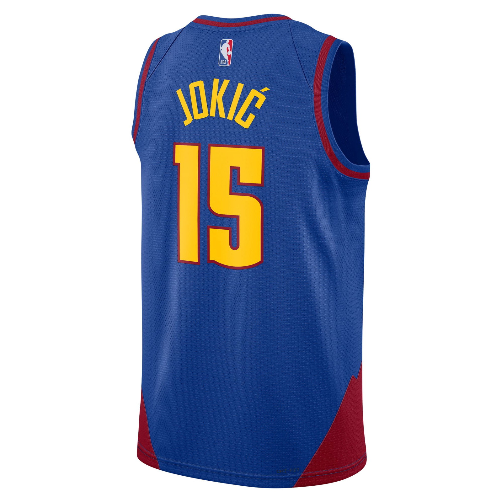 Nikola Jokić Denver Nuggets Unisex Swingman Jersey Statement Edition Blue - back view
