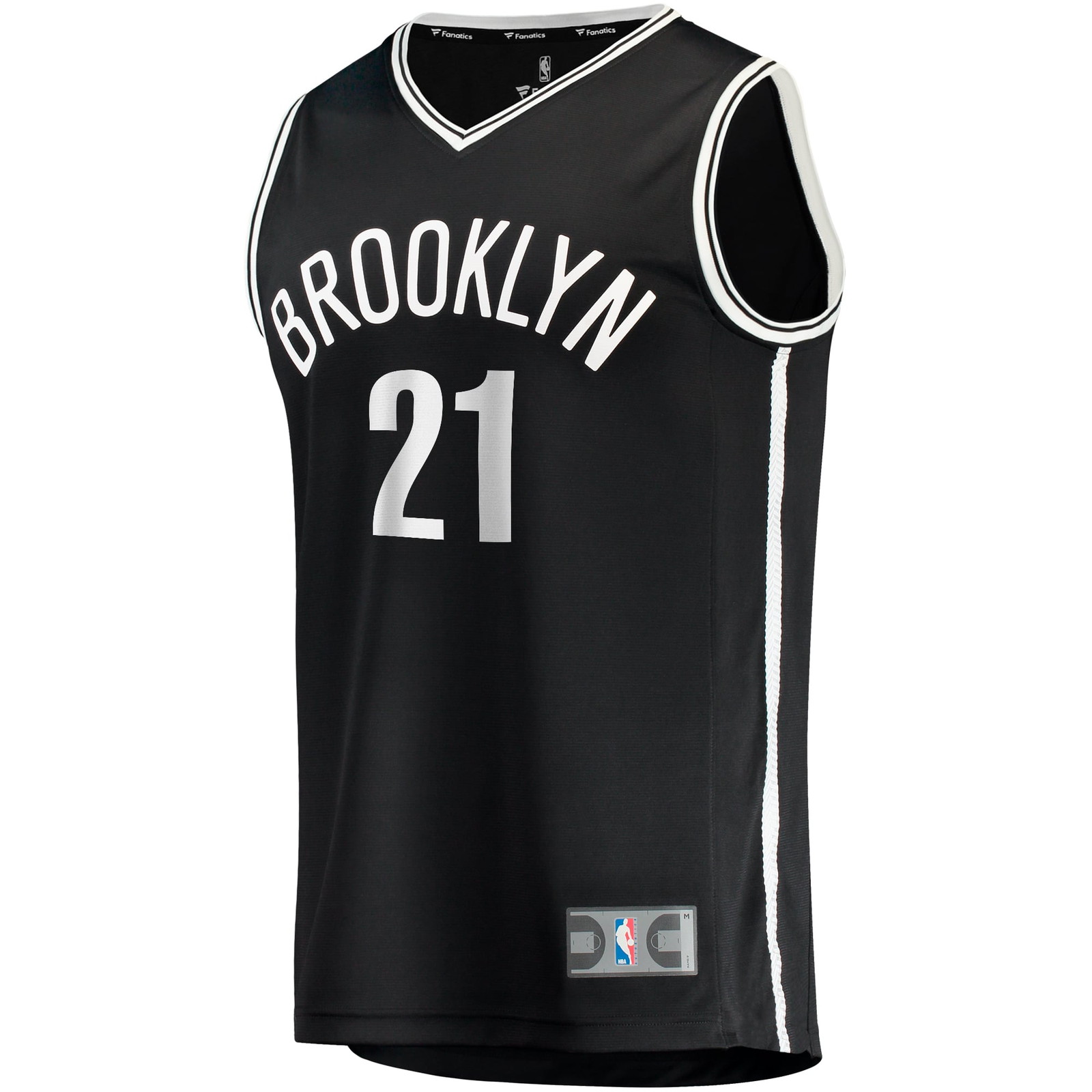Noah Clowney Brooklyn Nets Fast Break Fan Version Jersey Icon Edition Black - front view