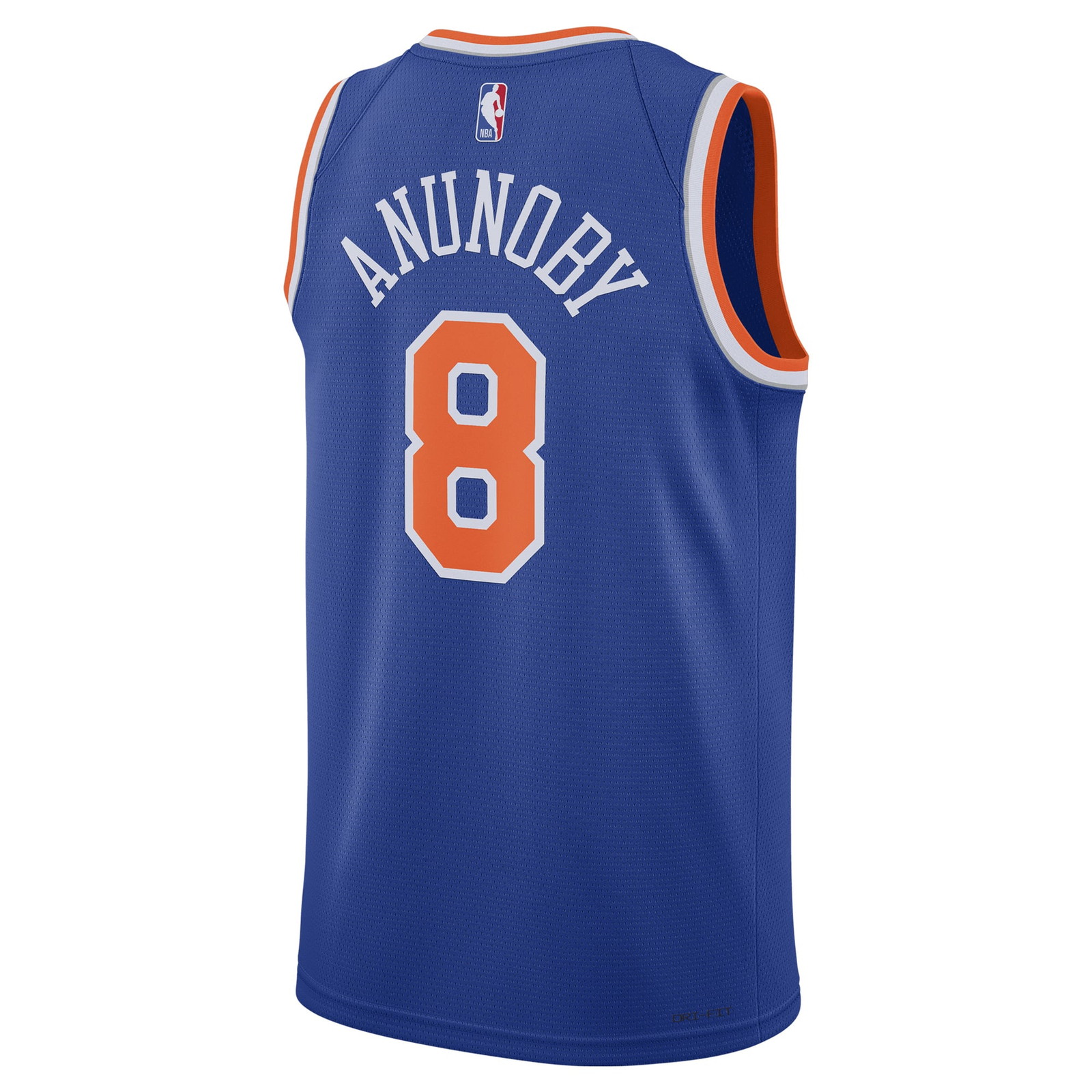 OG Anunoby New York Knicks Unisex Swingman Jersey Icon Edition Blue - back view