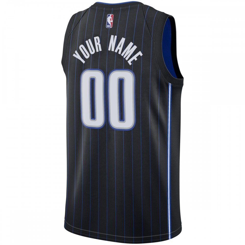 Orlando Magic 2020/21 Swingman Custom Jersey Icon Edition Black - back view