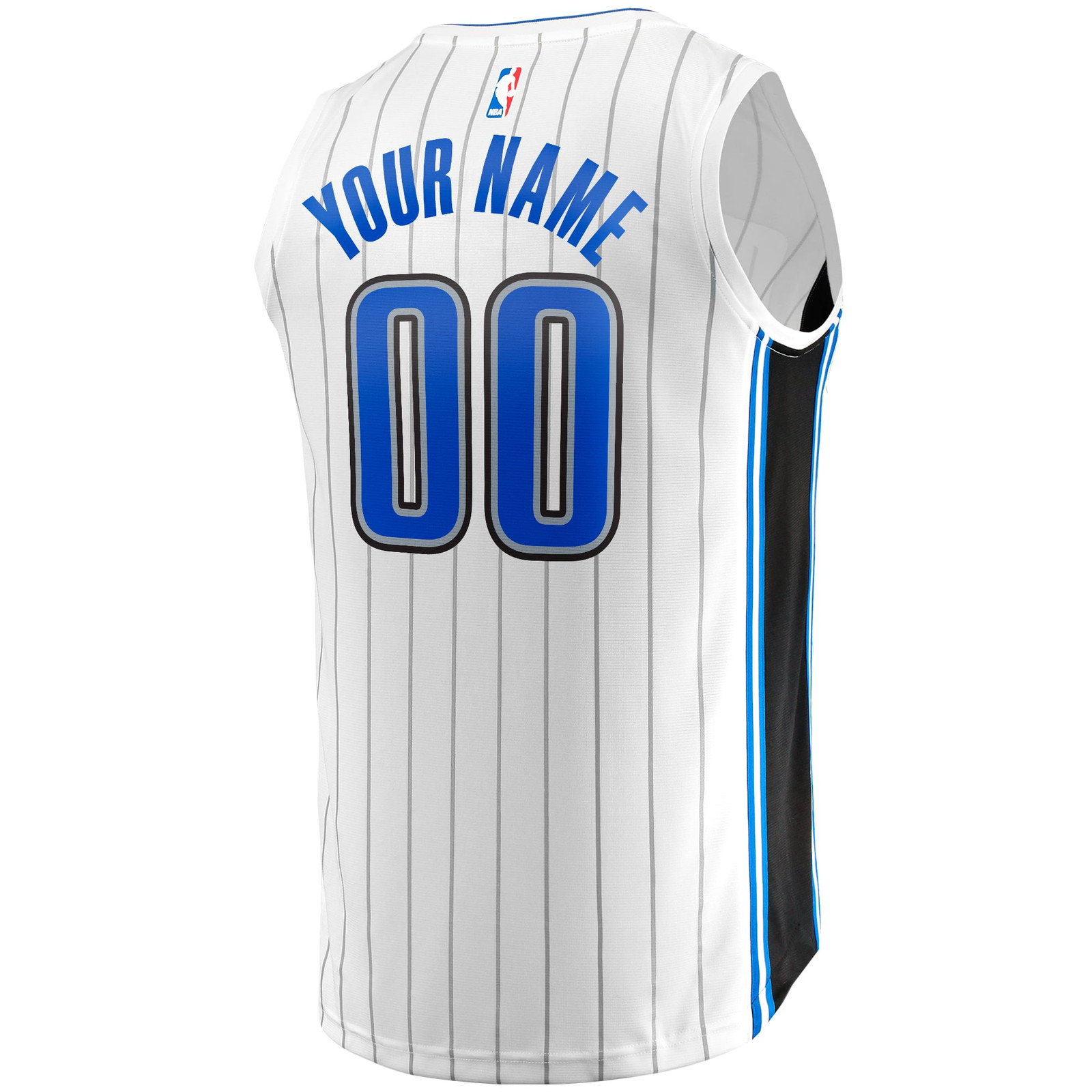 Orlando Magic Youth Fast Break Fan Version Custom Jersey Association Edition White - back view
