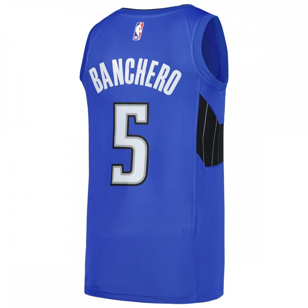 Orlando Magic Paolo Banchero Swingman Player Jersey Statement Edition Royal - back view