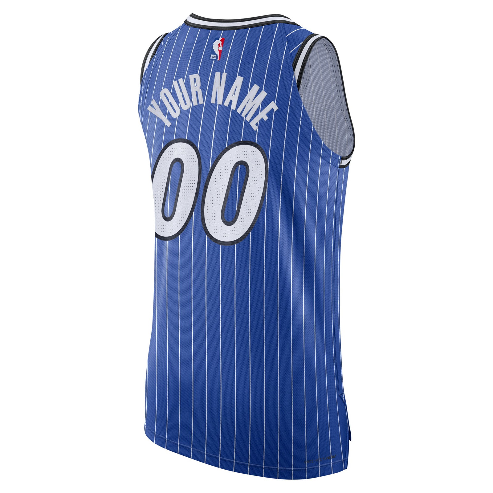 Orlando Magic Pro Cut Custom Jersey Icon Edition Blue - back view