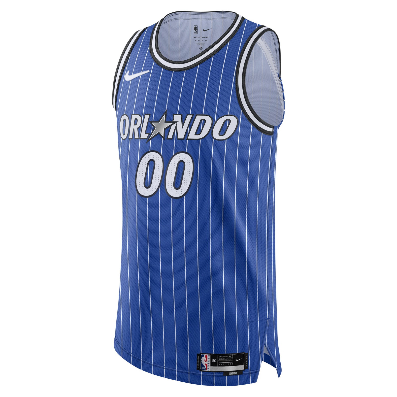 Orlando Magic Pro Cut Custom Jersey Icon Edition Blue - front view