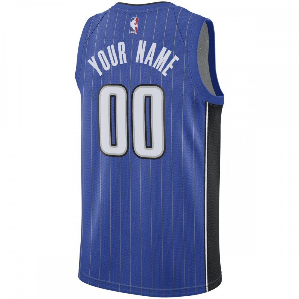 Orlando Magic Swingman Custom Jersey Royal Icon Edition - back view
