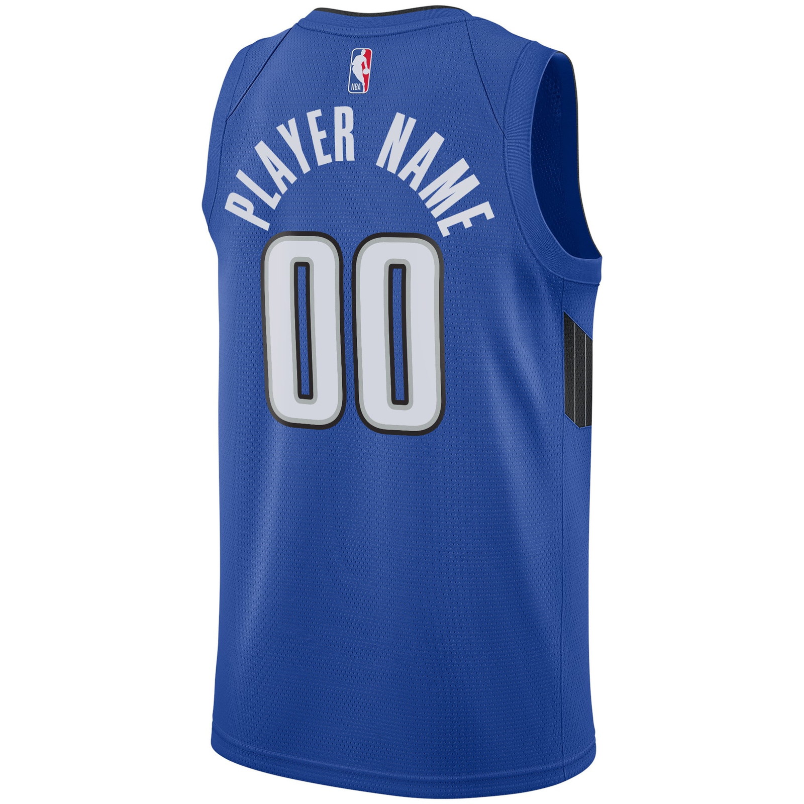 Orlando Magic Swingman Custom Jersey Statement Edition Blue - back view