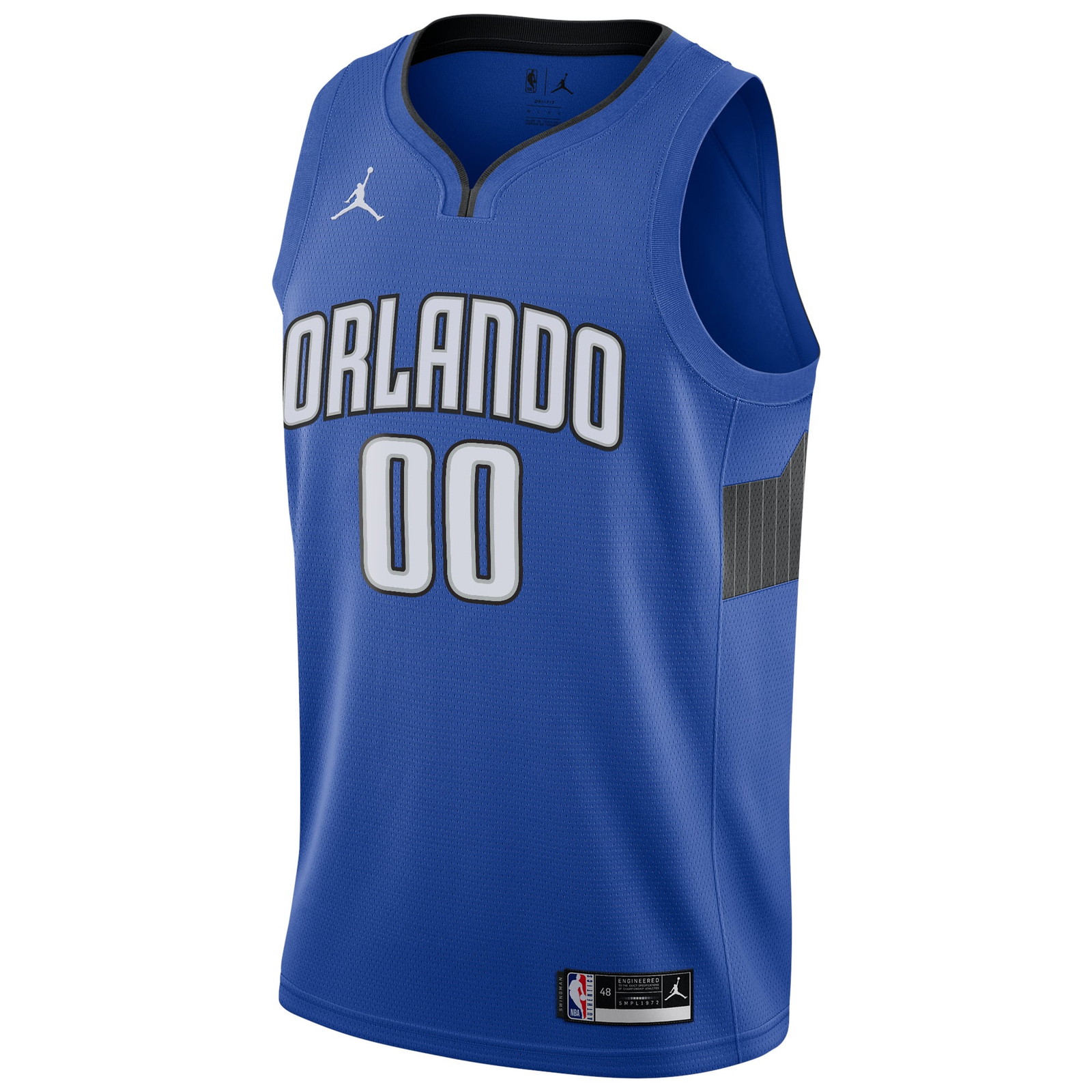 Orlando Magic Swingman Custom Jersey Statement Edition Blue - front view
