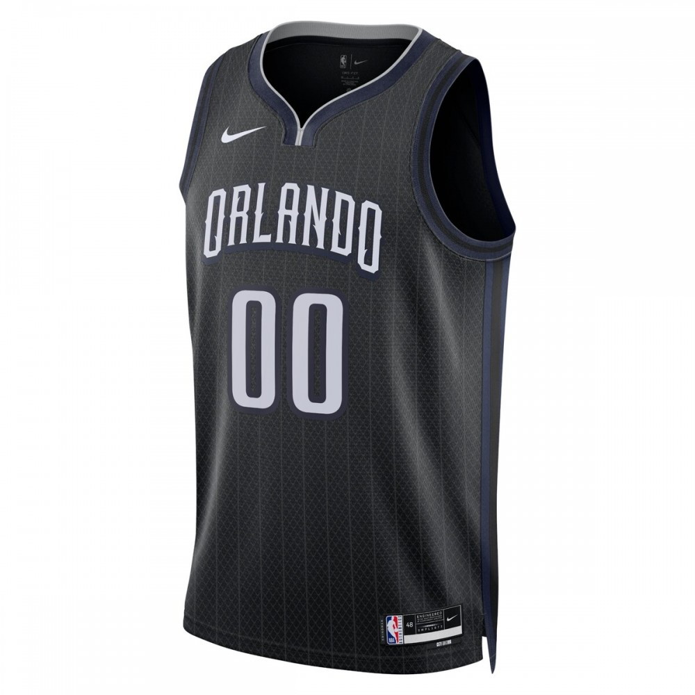 Orlando Magic Unisex 2022/23 Swingman Custom Jersey City Edition Black - second front view