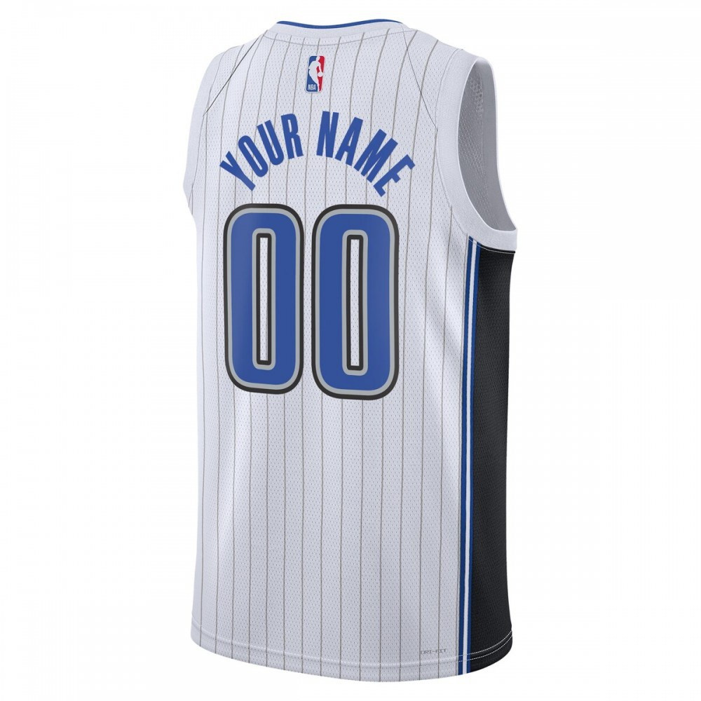 Orlando Magic Unisex 2022/23 Swingman Custom Jersey White Association Edition - back view