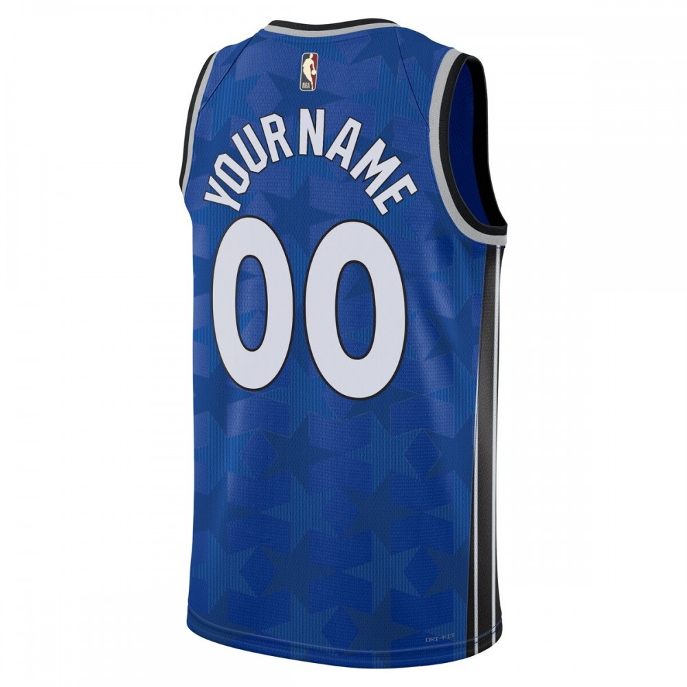 Orlando Magic Unisex 2023/24 Swingman Custom Jersey – Classic Edition Blue - back view