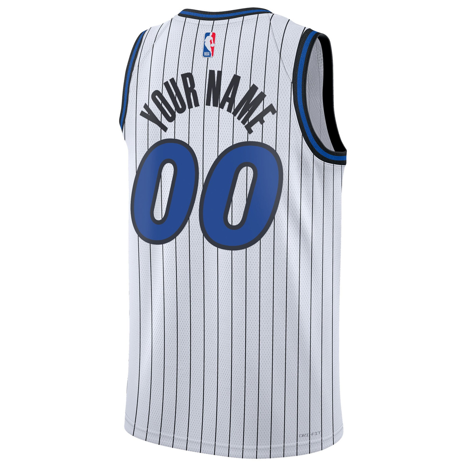Orlando Magic Unisex Swingman Custom Jersey Association Edition White - back view