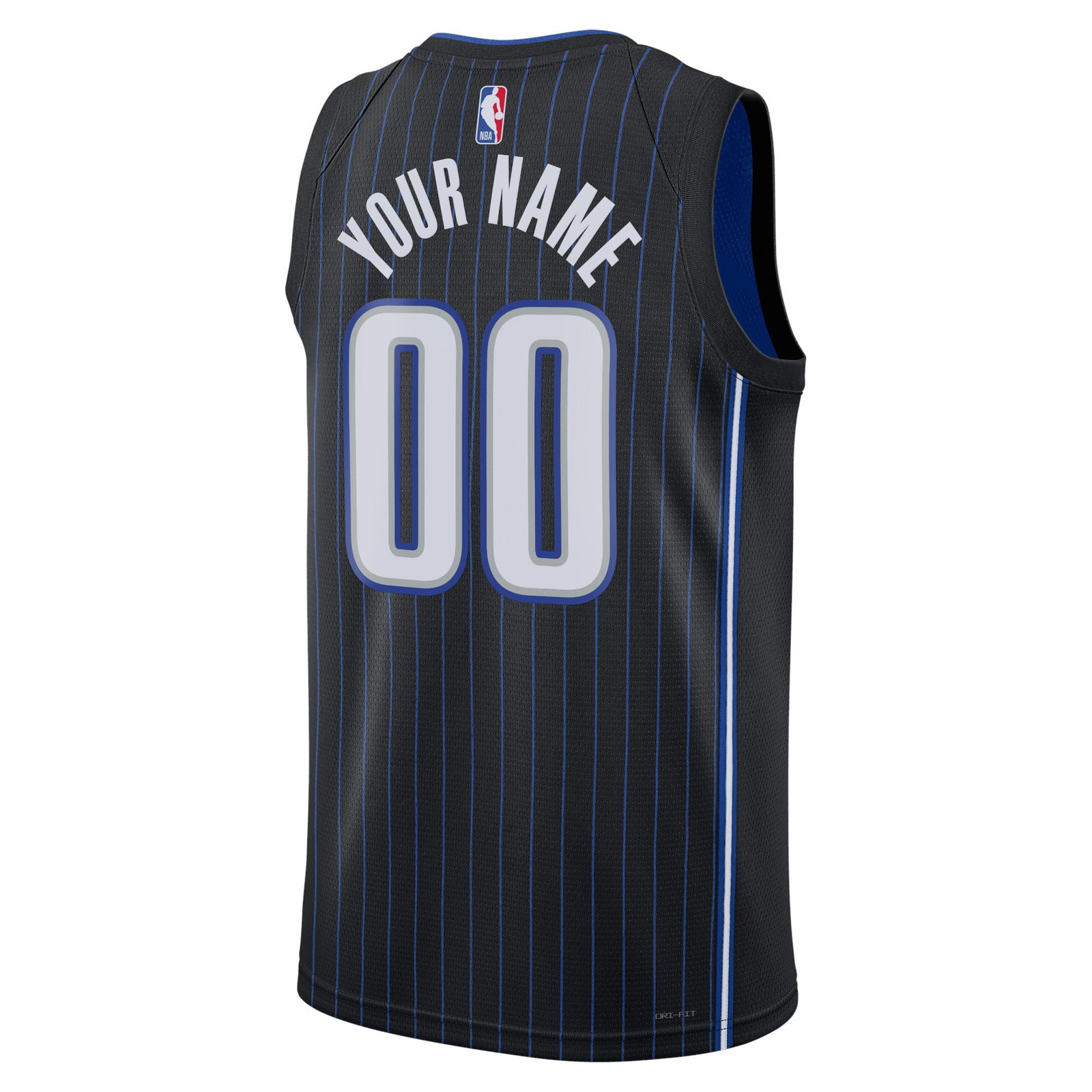 Orlando Magic Unisex Swingman Custom Jersey Black Icon Edition - back view