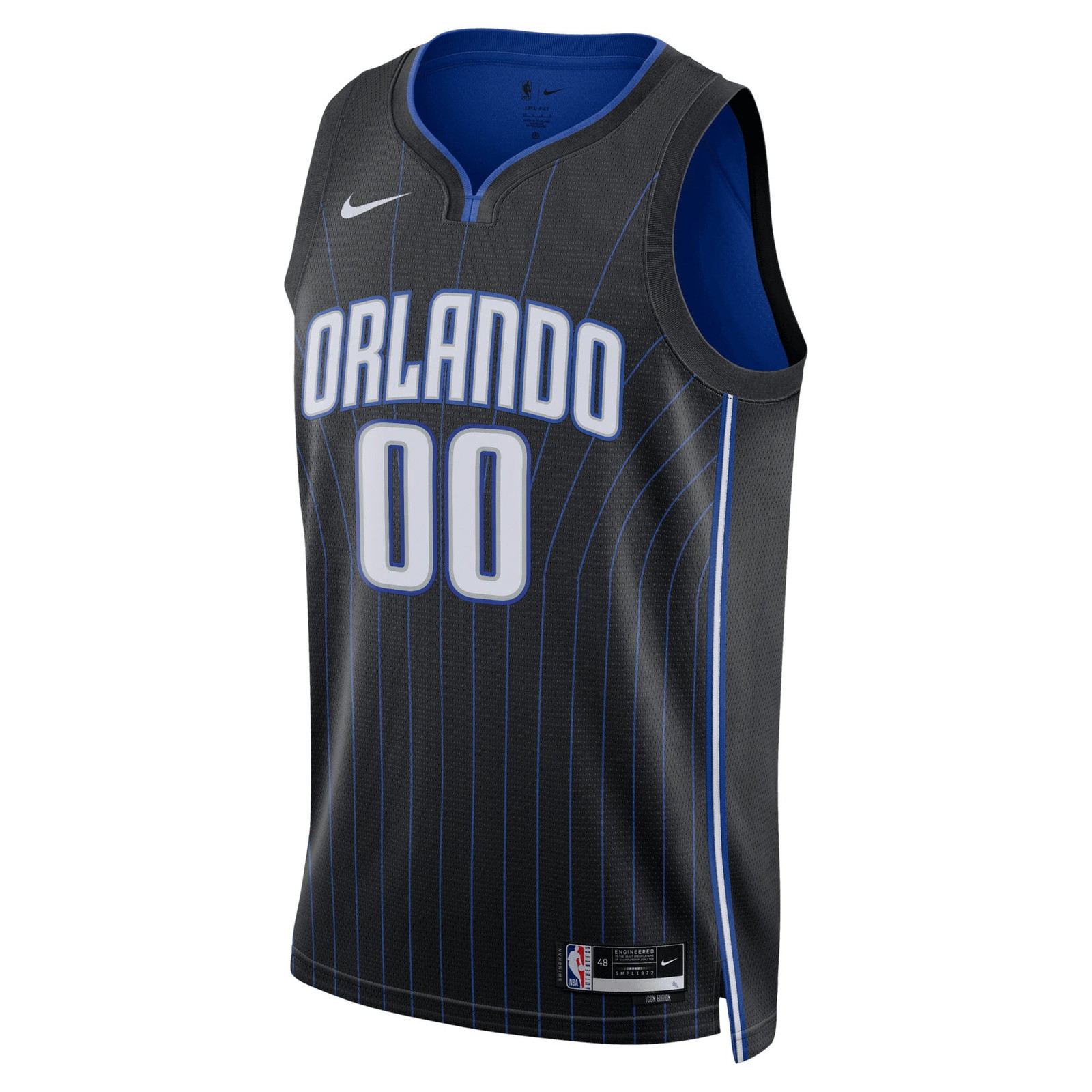 Orlando Magic Unisex Swingman Custom Jersey Black Icon Edition - front view
