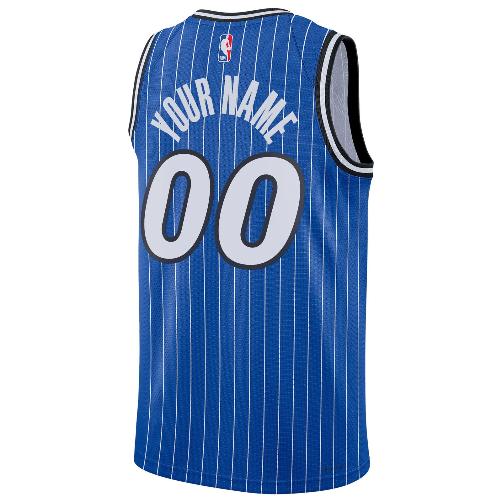 Orlando Magic Unisex Swingman Custom Jersey Icon Edition Blue - back view