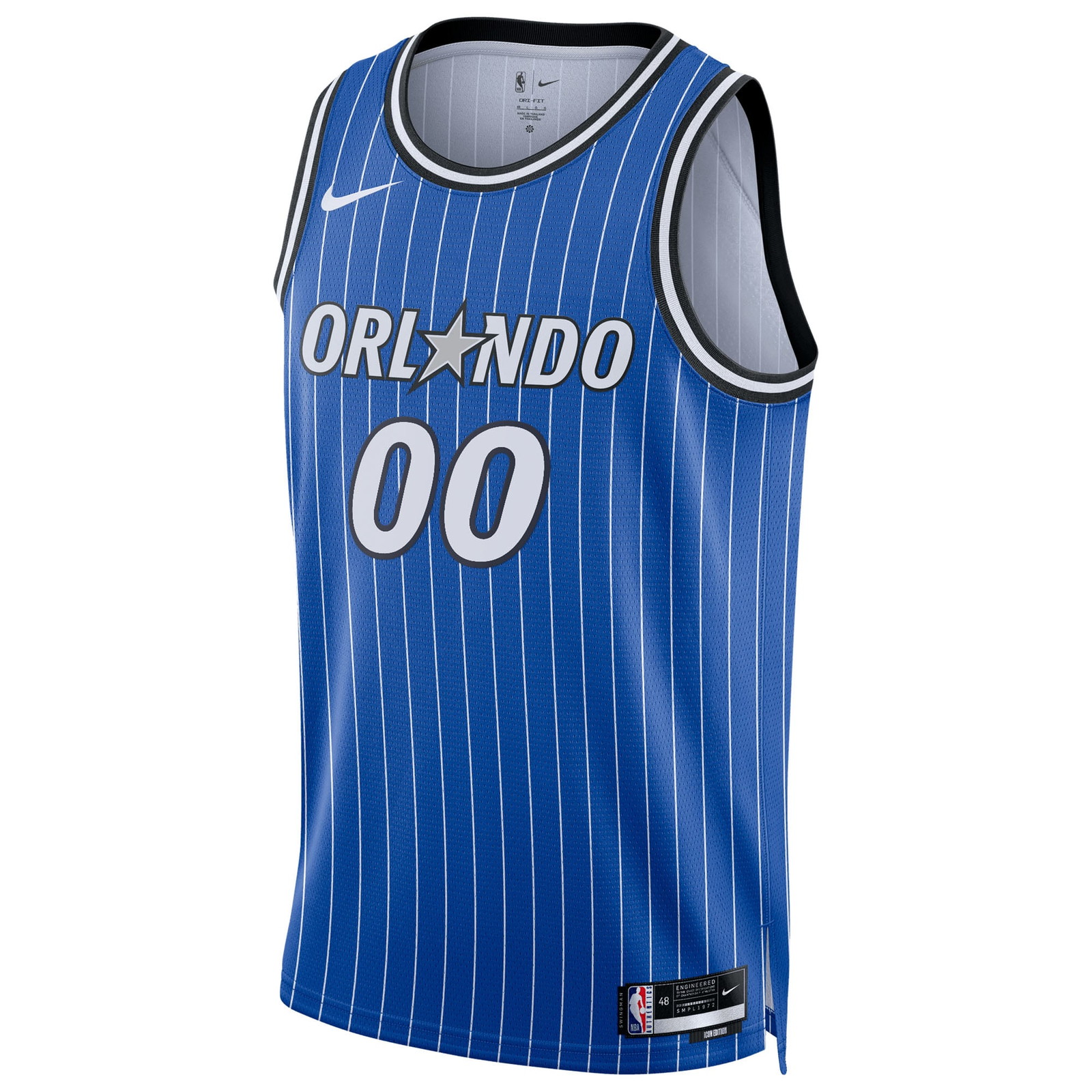 Orlando Magic Unisex Swingman Custom Jersey Icon Edition Blue - front view