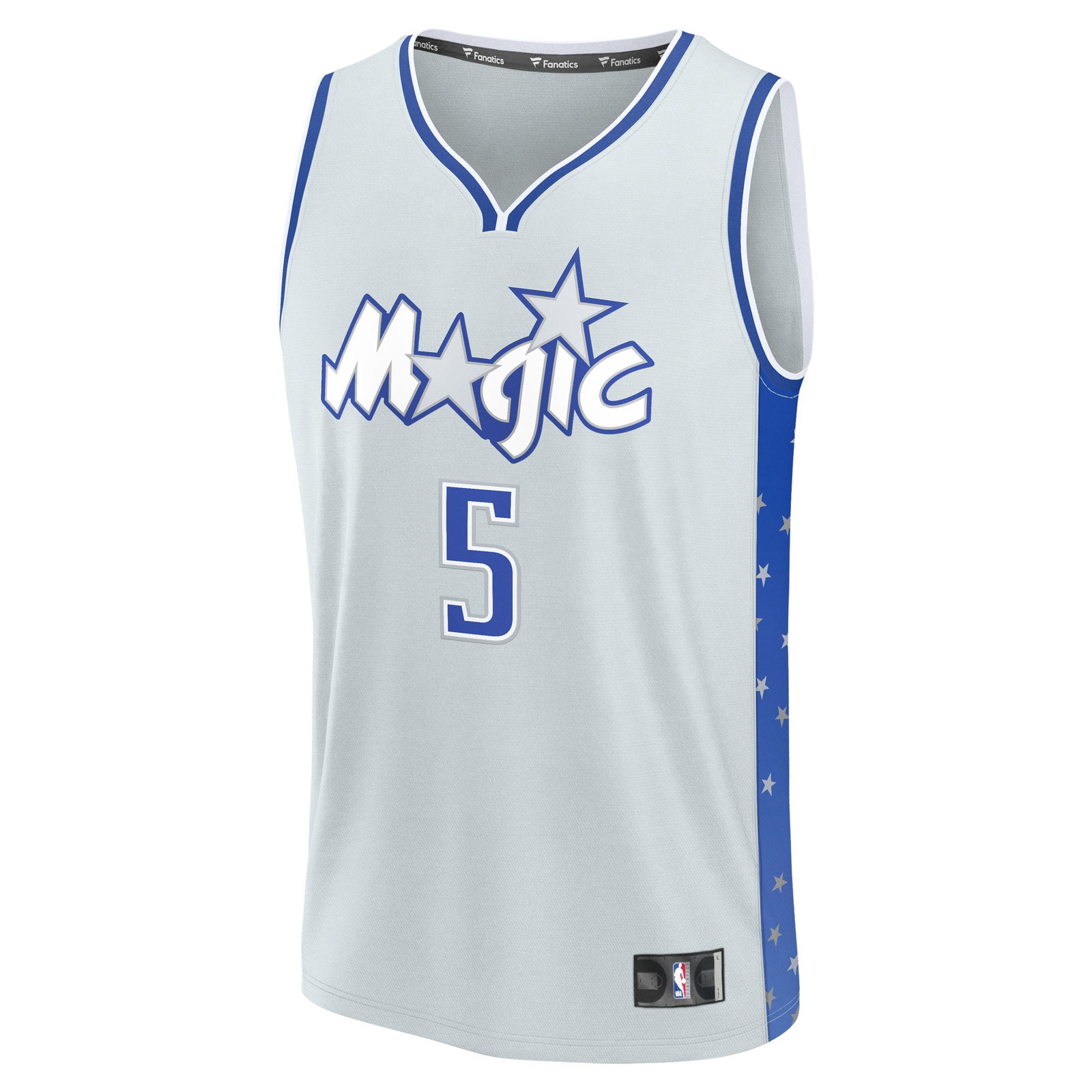 Paolo Banchero Orlando Magic Youth 2025/26 City Edition Fast Break Jersey Silver - front view