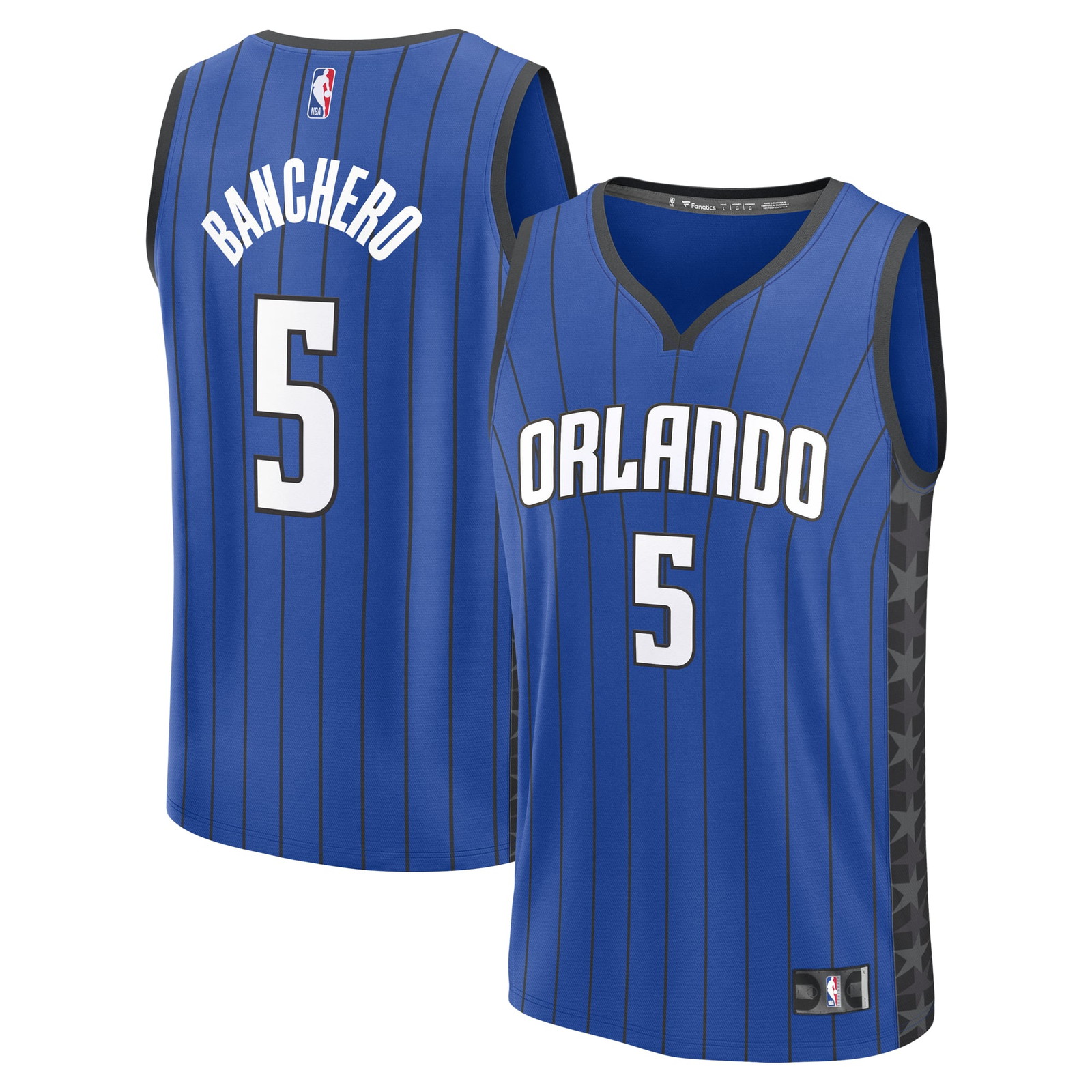 Paolo Banchero Orlando Magic Youth Fast Break Fan Version Player Jersey - front and back view