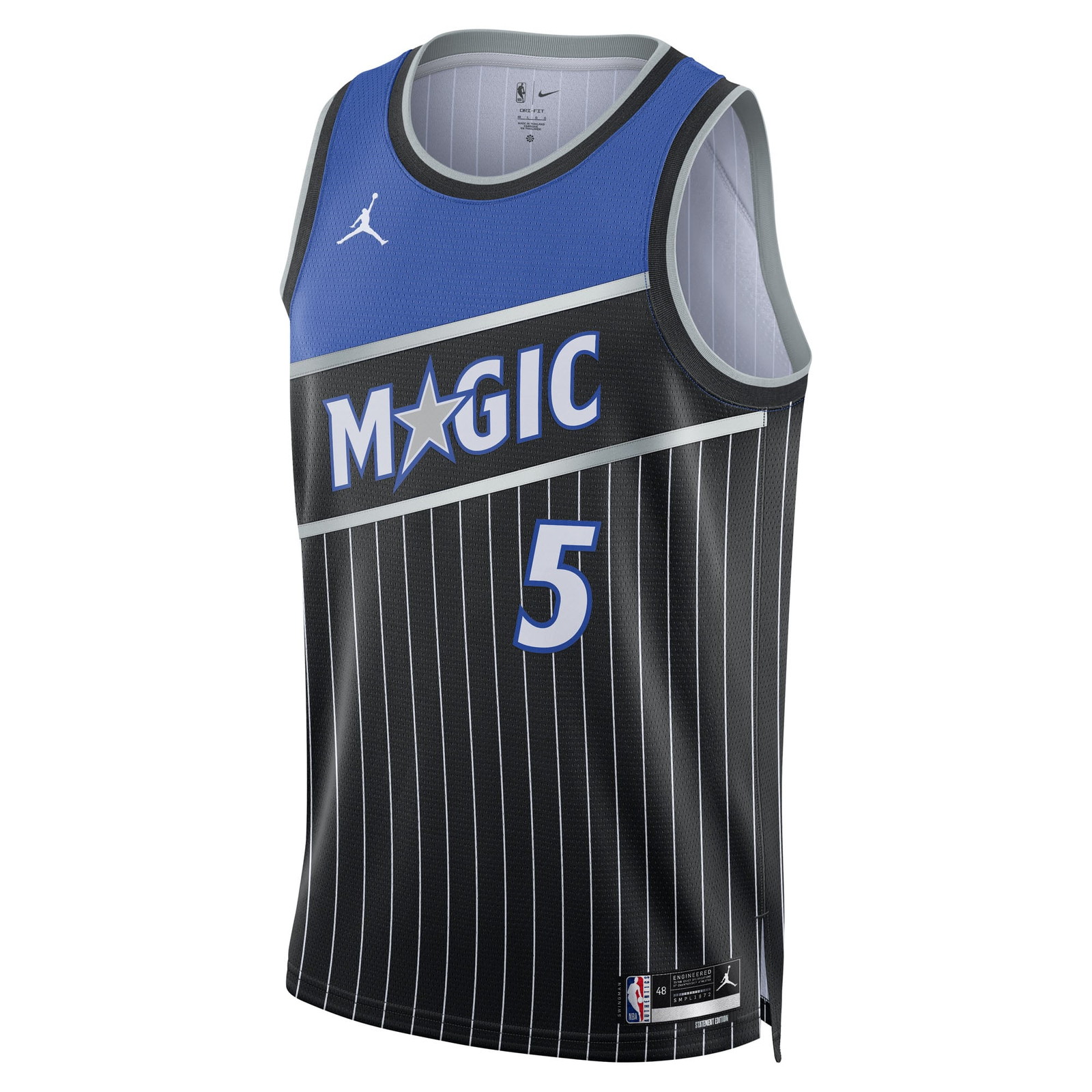 Paolo Banchero Orlando Magic Unisex Swingman Jersey Statement Edition Black - front view