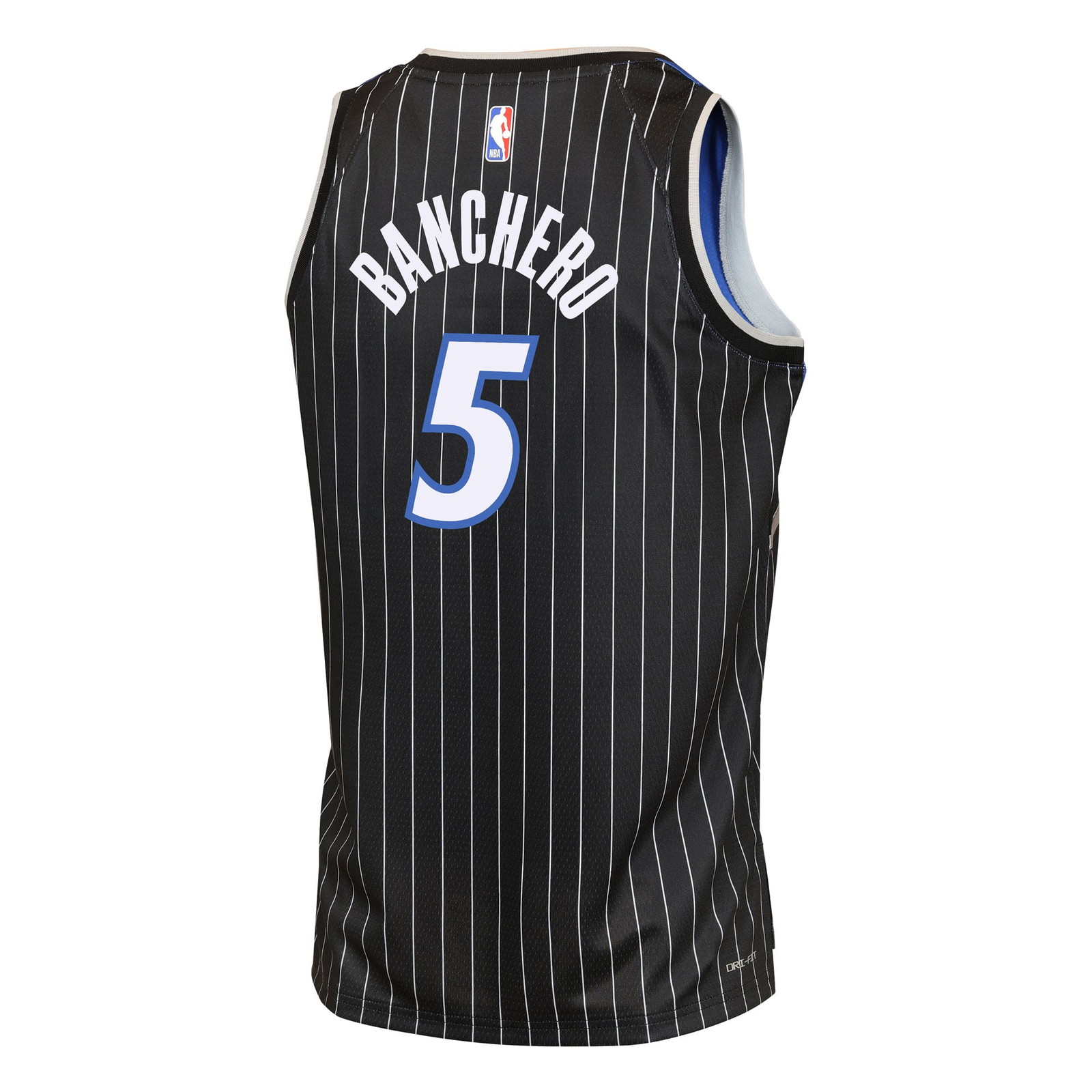 Paolo Banchero Orlando Magic Youth Swingman Jersey Statement Edition Black - back view