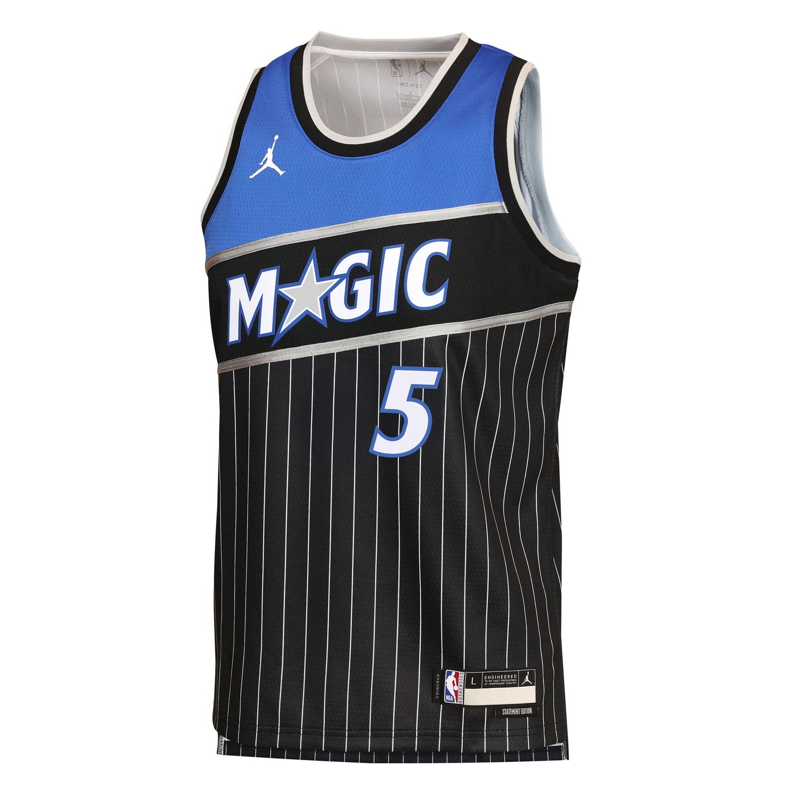 Paolo Banchero Orlando Magic Youth Swingman Jersey Statement Edition Black - front view
