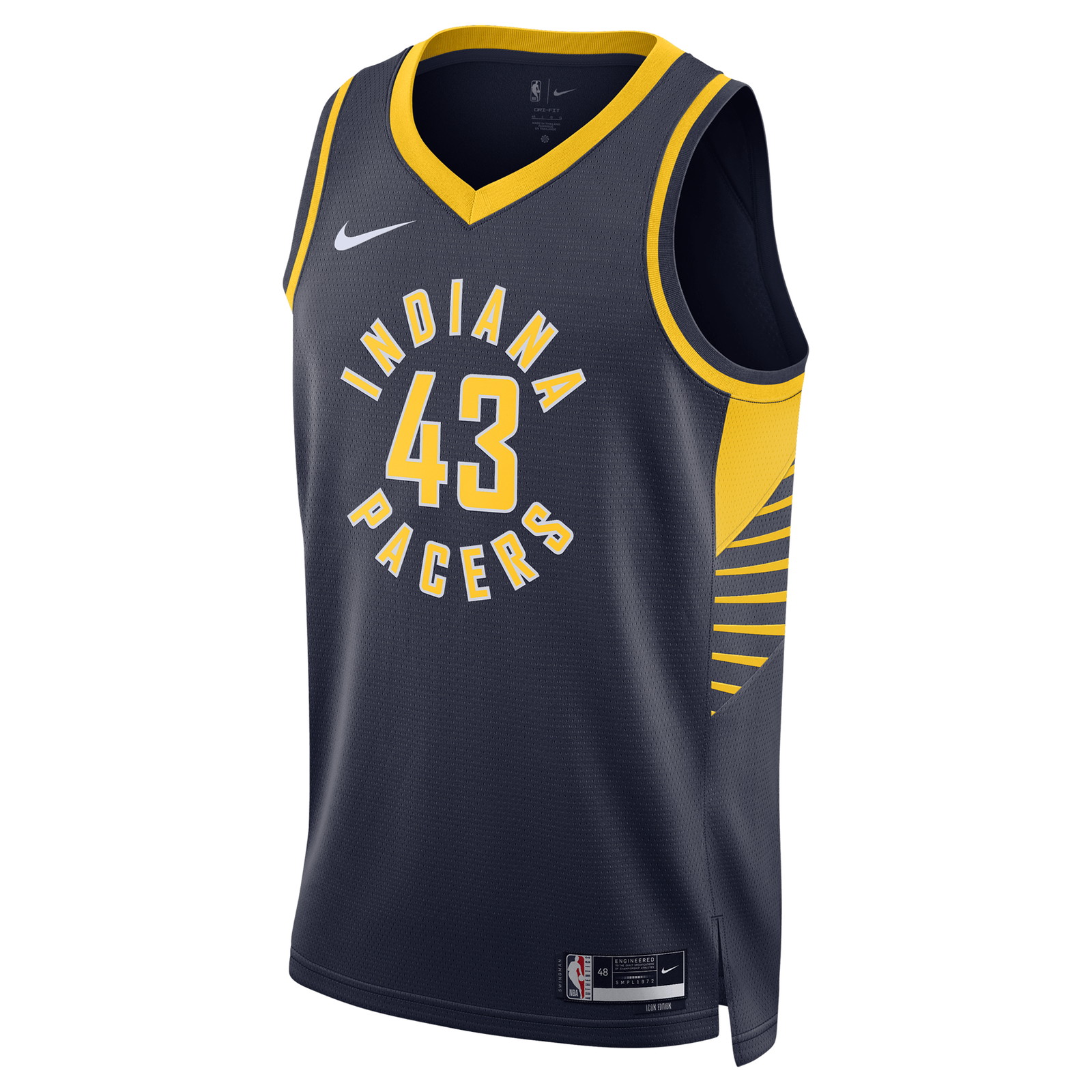 Pascal Siakam Indiana Pacers Unisex Swingman Jersey Icon Edition Navy - front view