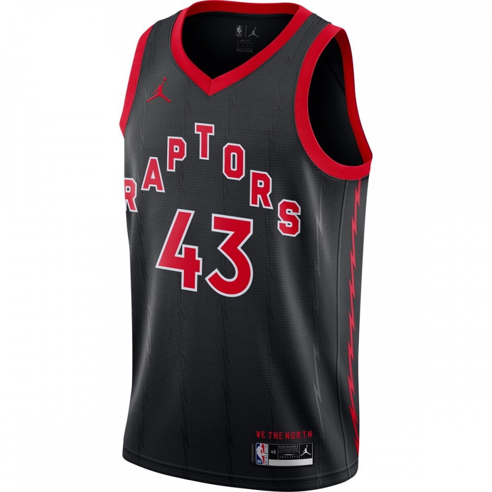 Pascal Siakam Toronto Raptors 2020/21 Swingman Jersey Statement Edition Black - second front view