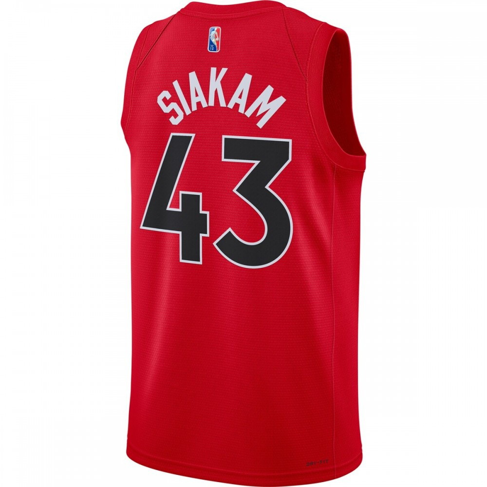 Pascal Siakam Toronto Raptors 2021/22 Diamond Swingman Jersey Icon Edition Red - back view