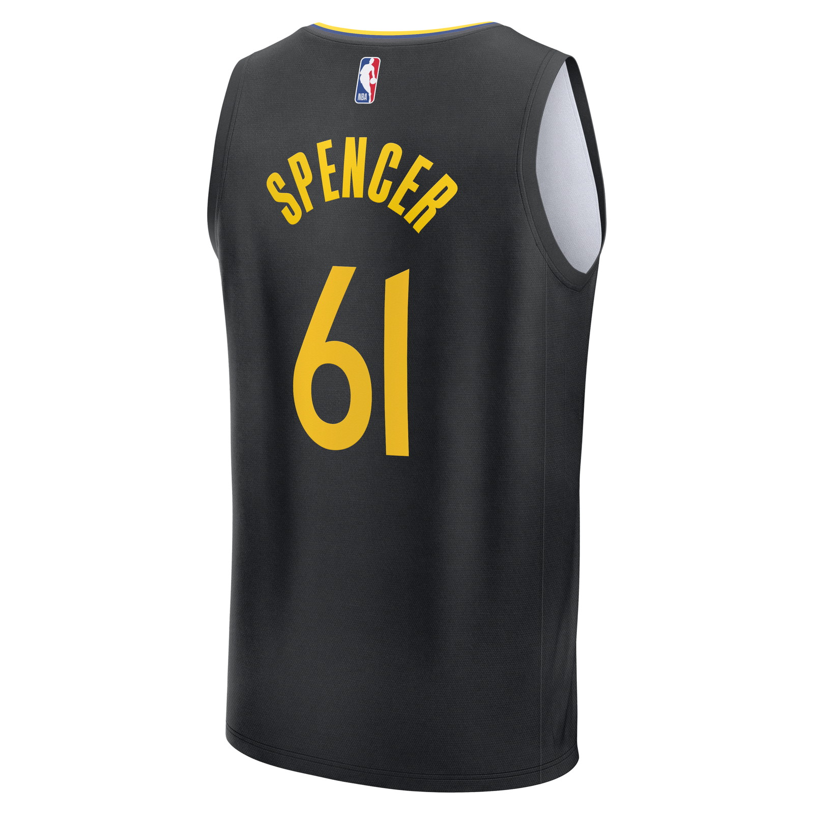 Pat Spencer Golden State Warriors Fast Break Fan Version Player Jersey Statement - back view