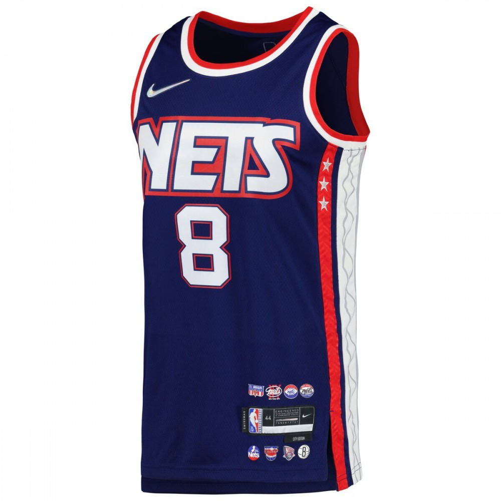 Patty Mills Brooklyn Nets 2021/22 Moments Mixtape Swingman Jersey Navy - second front view