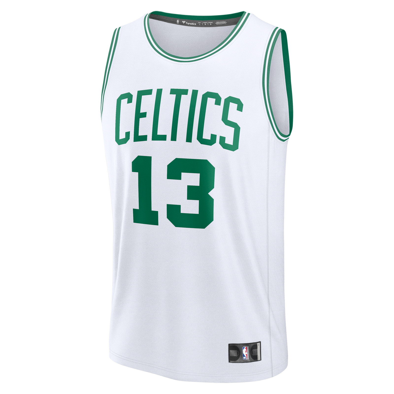 Paul George Boston Celtics Fast Break Fan Version Jersey Association Edition White - front view