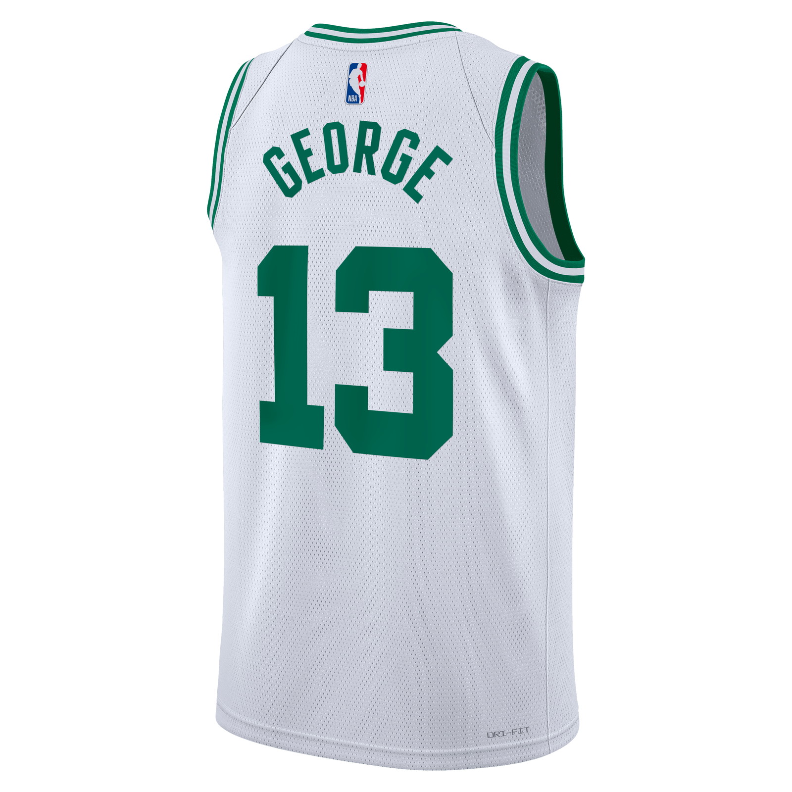 Paul George Boston Celtics Unisex Swingman Jersey Association Edition White - back view